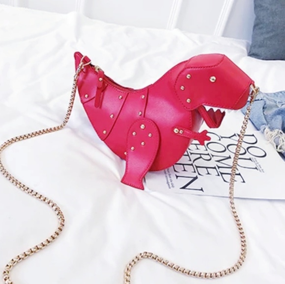 pink dinosaur small purse Bags Dinosaur Purse Pink Gold Hardware